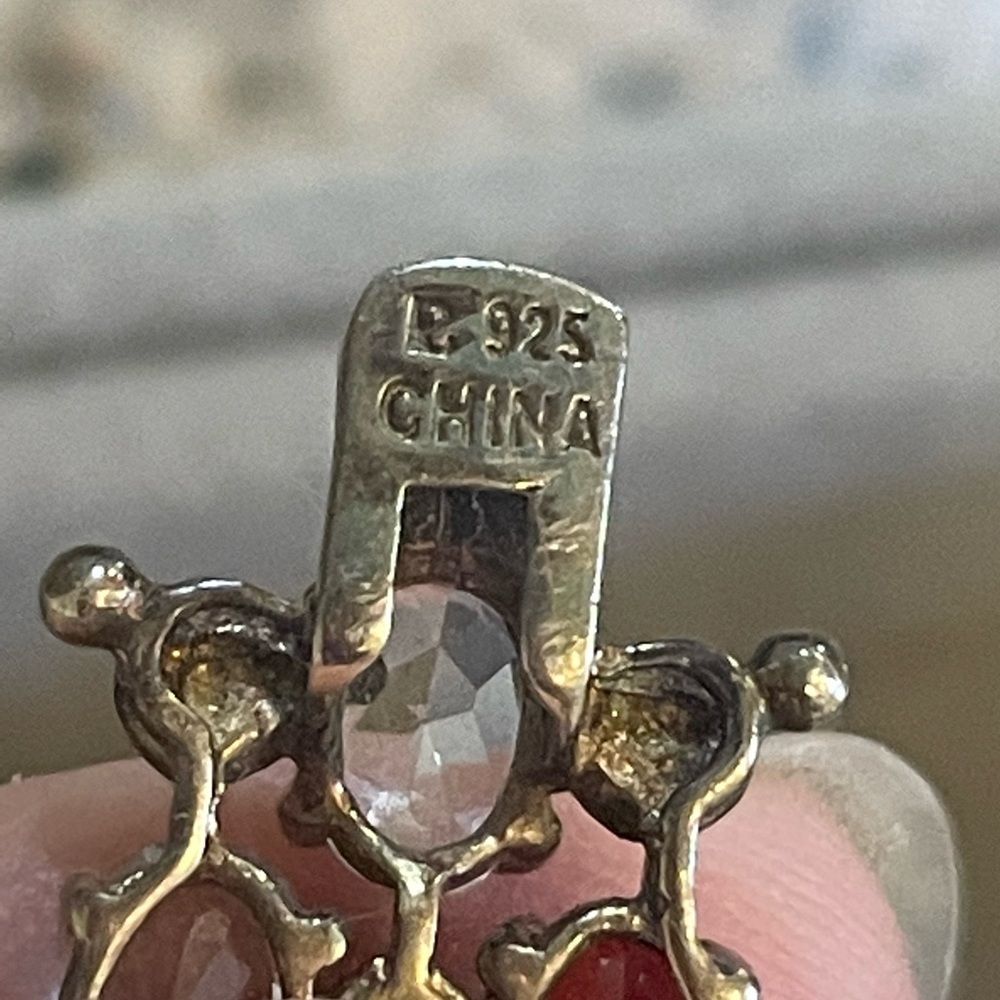 925 & Multi Color Gems - image 3